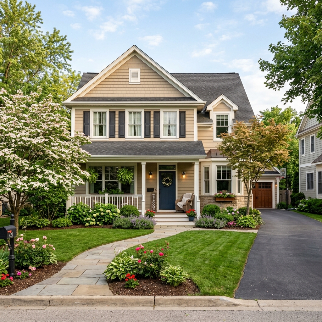 Beautiful home exterior